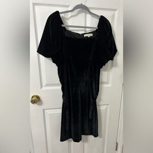 LOFT Elegant Black Midi Dress